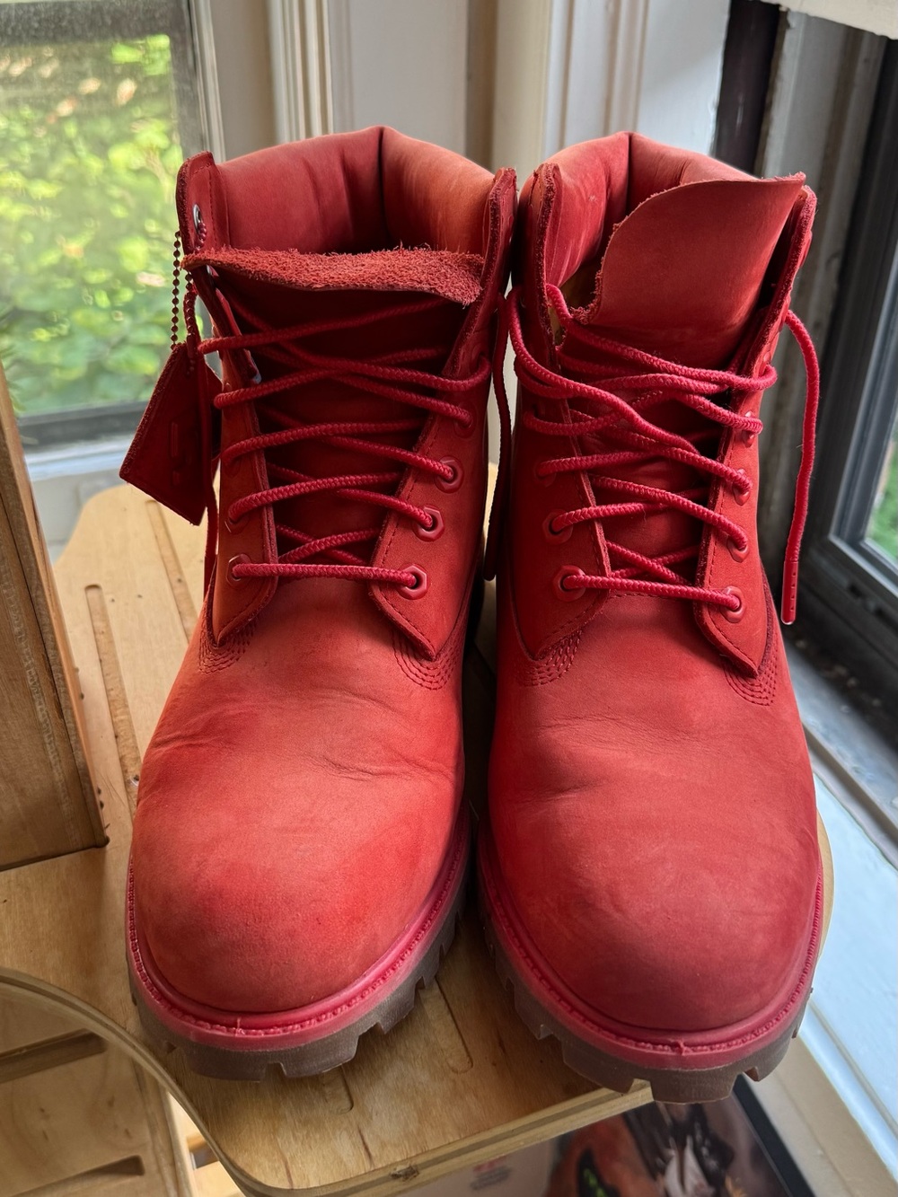 Red Premium 6” Timberland boots